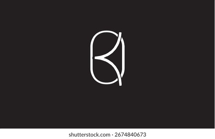 OK, KO MONOGRAMA DEL LOGOTIPO DE LA LETRA ABSTRACTAS