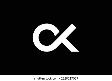 Ok Letter Logo Design Template