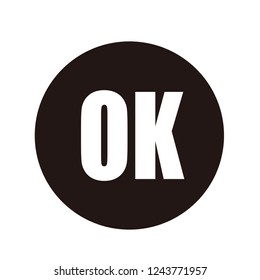ok letter vector logo
