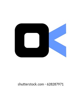 ok letter vector logo