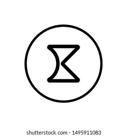OK logo flat mono color, suitable for company brand