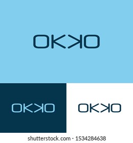 Ok okko o logo vector decorative modern business