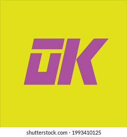 OK pink Color Text On Yellow Background