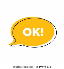 OK question word speech bubble. Communication speech bubble with why text