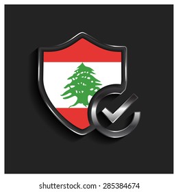 ok security shield Lebanon flag