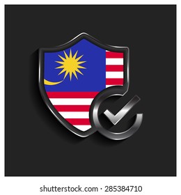 ok security shield Malaysia flag