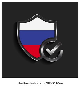 ok security shield Russia flag