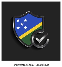 ok security shield Solomon Islands flag
