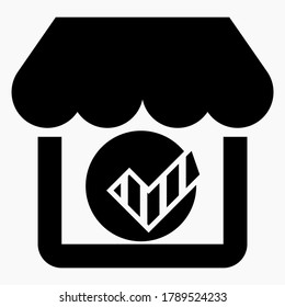 Aceptar y comprar icono. Prueba de compra. Un buen ícono de supermercado. Mejor icono de producto. Icono del vector.