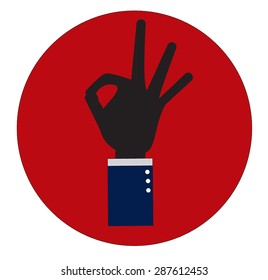OK sign icon