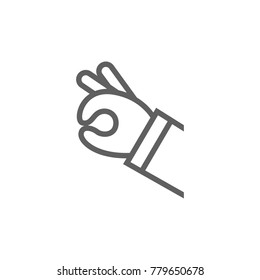 OK sign icon vector