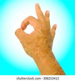 ok sign polygon backgrounds