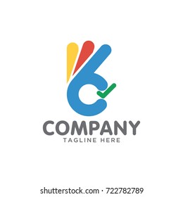 ok symbol , finger stylized creative vector sign design logo template