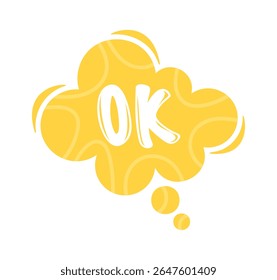 Ok denkende Wolke Cartoon Frame