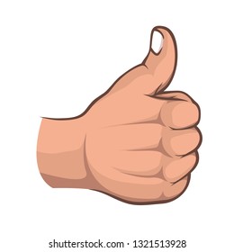 OK thumb up side hand Gesture 