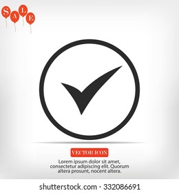 ok vector icon