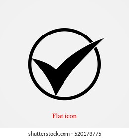 ok vector icon, vector best flat icon, EPS