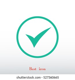 ok vector icon, vector best flat icon, EPS