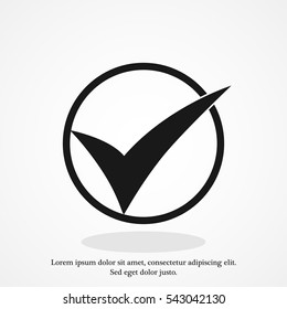 ok vector icon, vector best flat icon, EPS