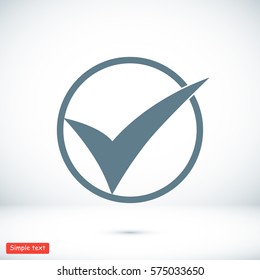 ok vector icon, vector best flat icon, EPS