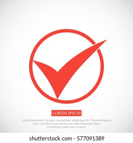 ok vector icon, vector best flat icon, EPS