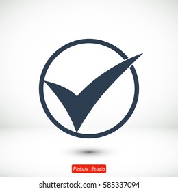 ok vector icon, vector best flat icon, EPS