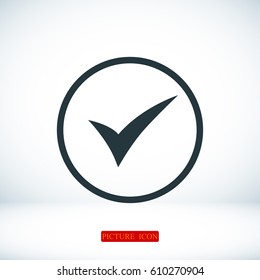 ok vector icon, vector best flat icon, EPS