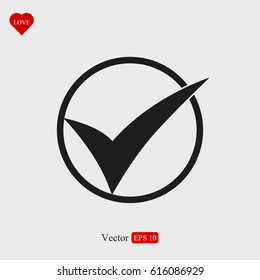 ok vector icon, vector best flat icon, EPS
