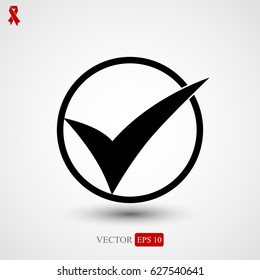 ok vector icon, vector best flat icon, EPS