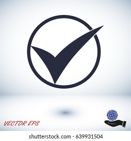 ok vector icon, vector best flat icon, EPS