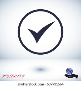 ok vector icon, vector best flat icon, EPS