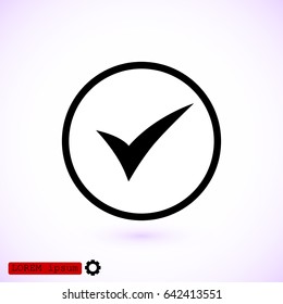 ok vector icon, vector best flat icon, EPS