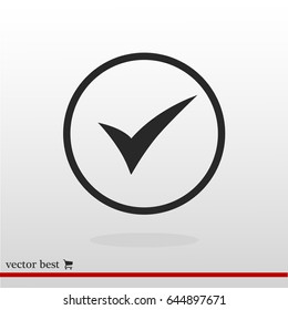 ok vector icon, vector best flat icon, EPS