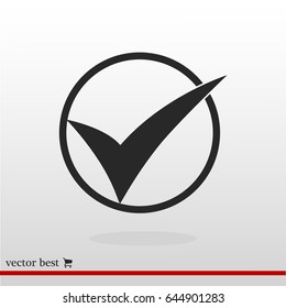 ok vector icon, vector best flat icon, EPS