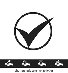 ok vector icon, vector best flat icon, EPS