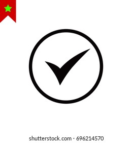 ok vector icon, vector best flat icon, EPS