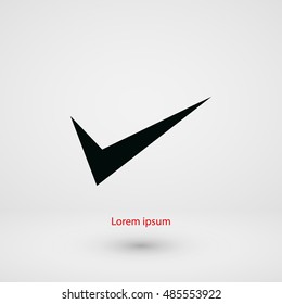ok vector icon, flat design best vector icon