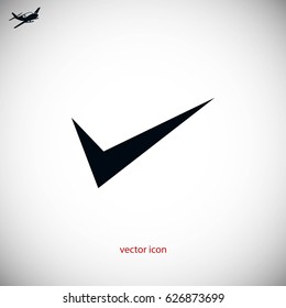 ok vector icon, flat design best vector icon