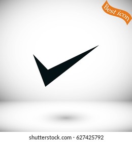 ok vector icon, flat design best vector icon