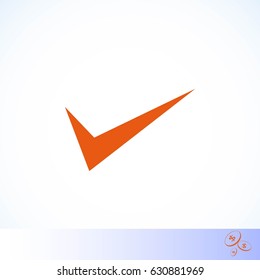 ok vector icon, flat design best vector icon
