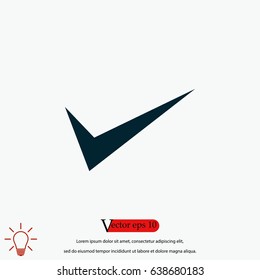 ok vector icon, flat design best vector icon