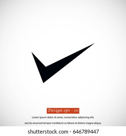 ok vector icon, flat design best vector icon