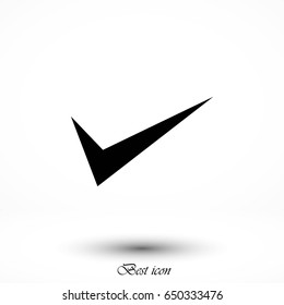 ok vector icon, flat design best vector icon