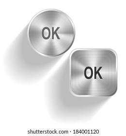 Ok. Vector set steel buttons