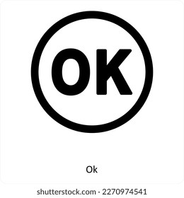 OK and verify icon concept