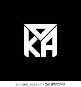 OKA letter logo creative design with vector graphic, OKA simple and modern logo. OKA luxurious alphabet design  