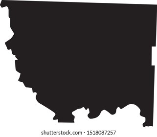 Okanogan County Map In State Of Washington