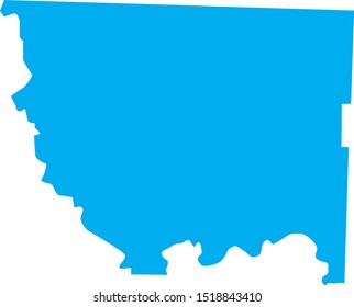 Okanogan County Map In State Of Washington