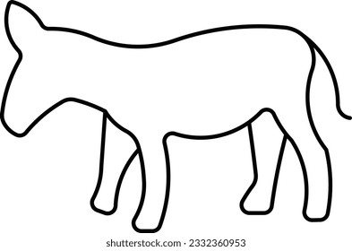 okapi donkey mule animal mammal Outline