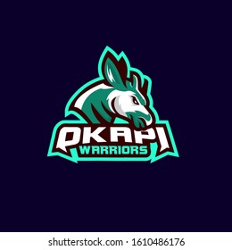 okapi head sport logo design